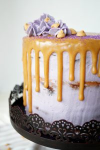 peanut butter & jelly layer cake | The Baking Fairy