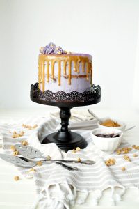 peanut butter & jelly layer cake | The Baking Fairy