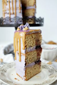peanut butter & jelly layer cake | The Baking Fairy