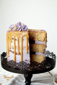 peanut butter & jelly layer cake | The Baking Fairy