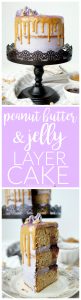 peanut butter & jelly layer cake | The Baking Fairy