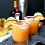 homemade peach lime margaritas | The Baking Fairy