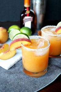 homemade peach lime margaritas | The Baking Fairy