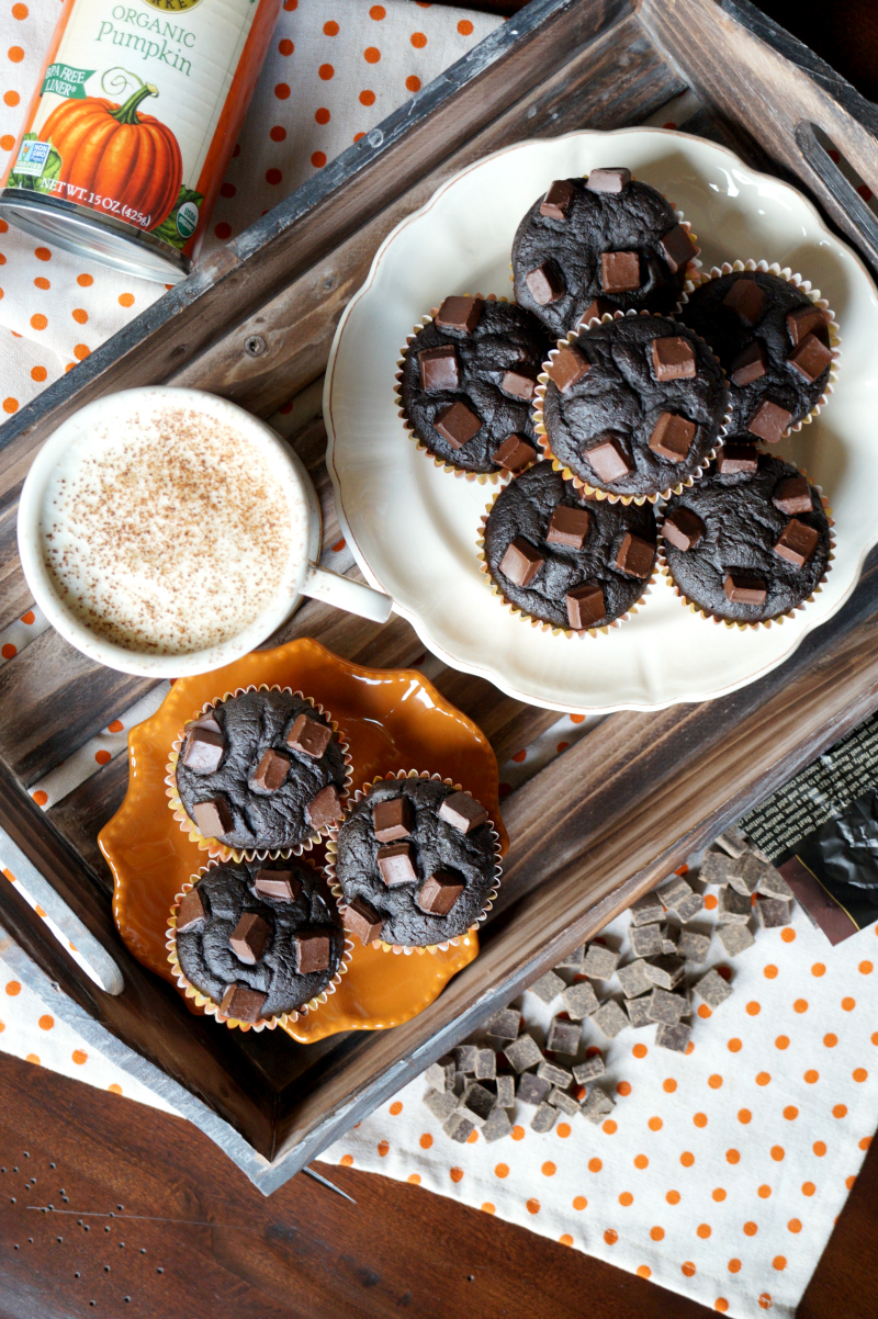 2-ingredient pumpkin brownies | The Baking Fairy