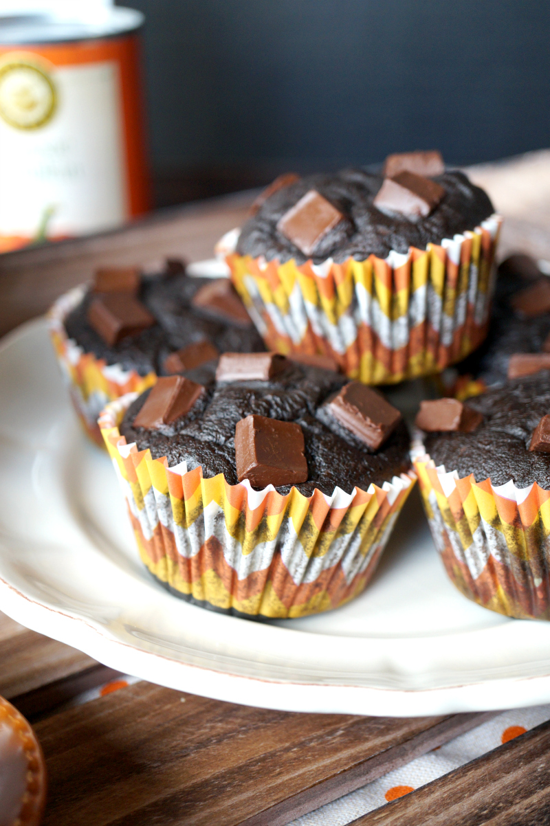 2-ingredient pumpkin brownies | The Baking Fairy