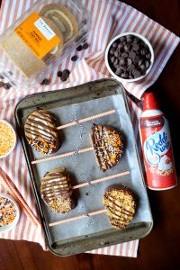 chocolate-covered pumpkin roll pops | The Baking Fairy #reddiforfall #ad