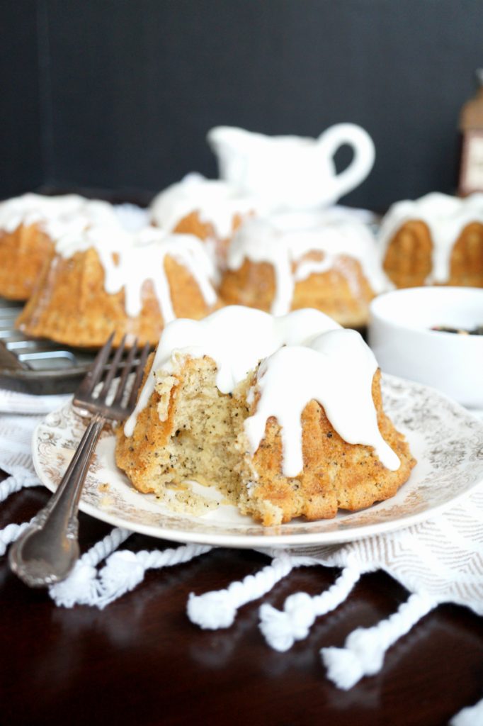 chai tea latte bundt cakes with vanilla glaze The Baking Fairy