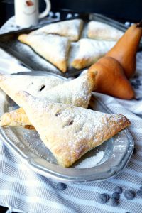 vegan dark chocolate pear turnovers | The Baking Fairy