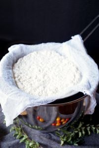 homemade ricotta with tomato garlic confit | The Baking Fairy