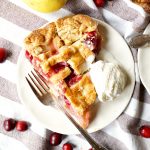 cranberry pear lattice pie | The Baking Fairy