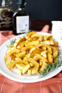 roasted delicata squash with balsamic maple vinaigrette | The Baking Fairy