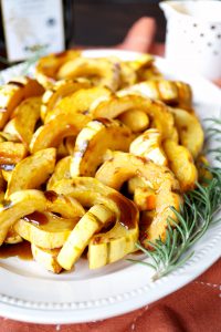 roasted delicata squash with balsamic maple vinaigrette | The Baking Fairy