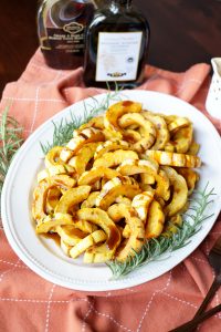 roasted delicata squash with balsamic maple vinaigrette | The Baking Fairy