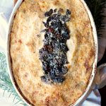 potato mushroom gratin with mozzarella and parmesan | The Baking Fairy