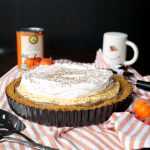 no-bake dark chocolate pumpkin cheesecake | The Baking Fairy