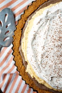 no-bake dark chocolate pumpkin cheesecake | The Baking Fairy