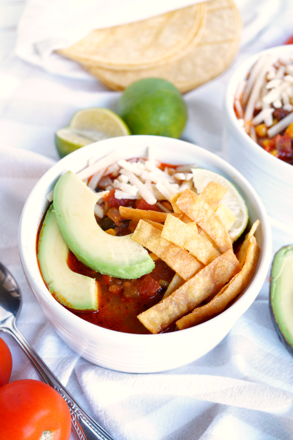 vegan chorizo taco chili | The Baking Fairy