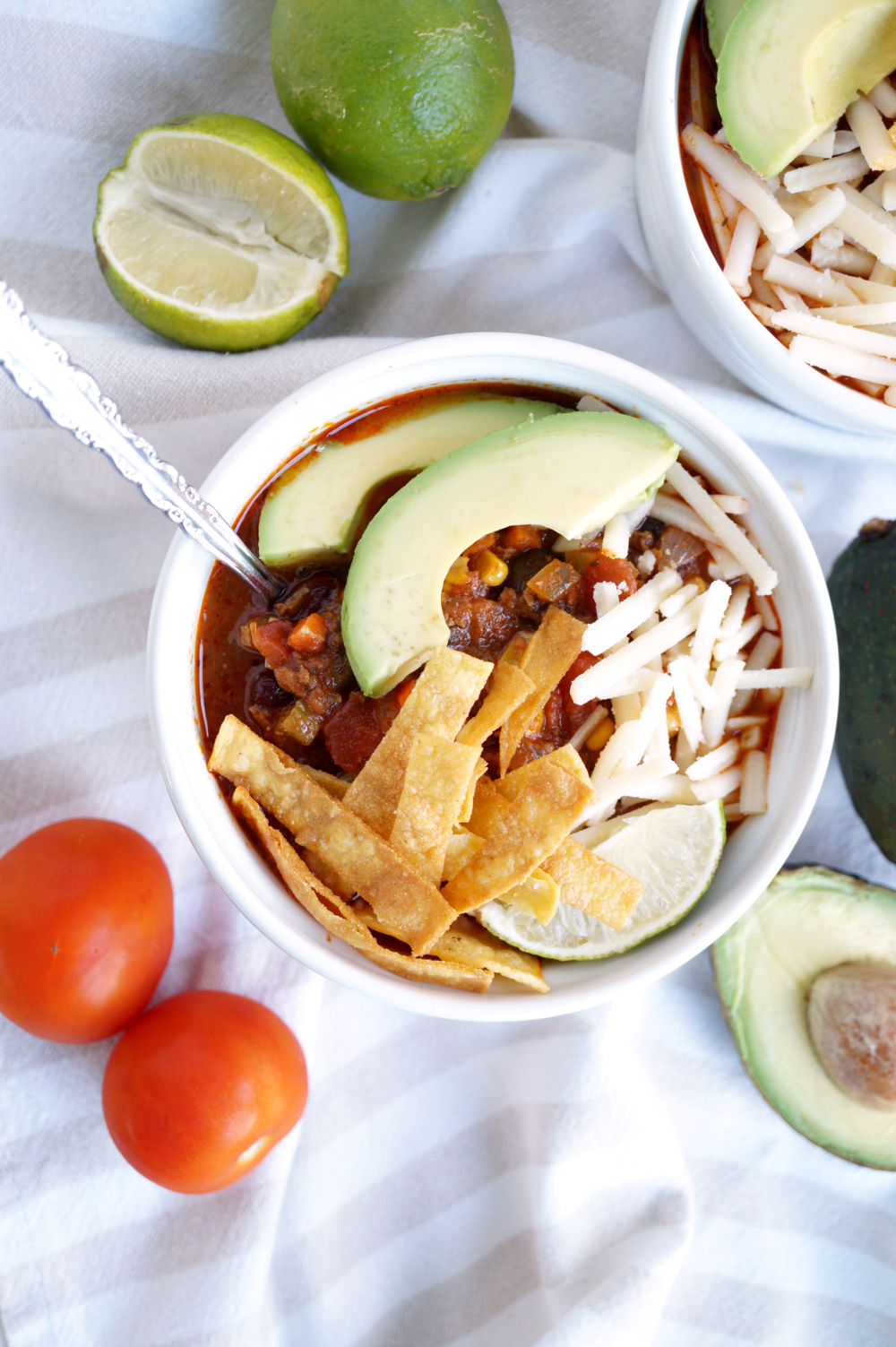 vegan chorizo taco chili | The Baking Fairy