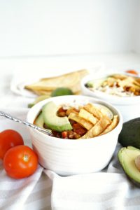 vegan chorizo taco chili | The Baking Fairy