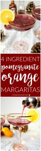 pomegranate orange margaritas | The Baking Fairy