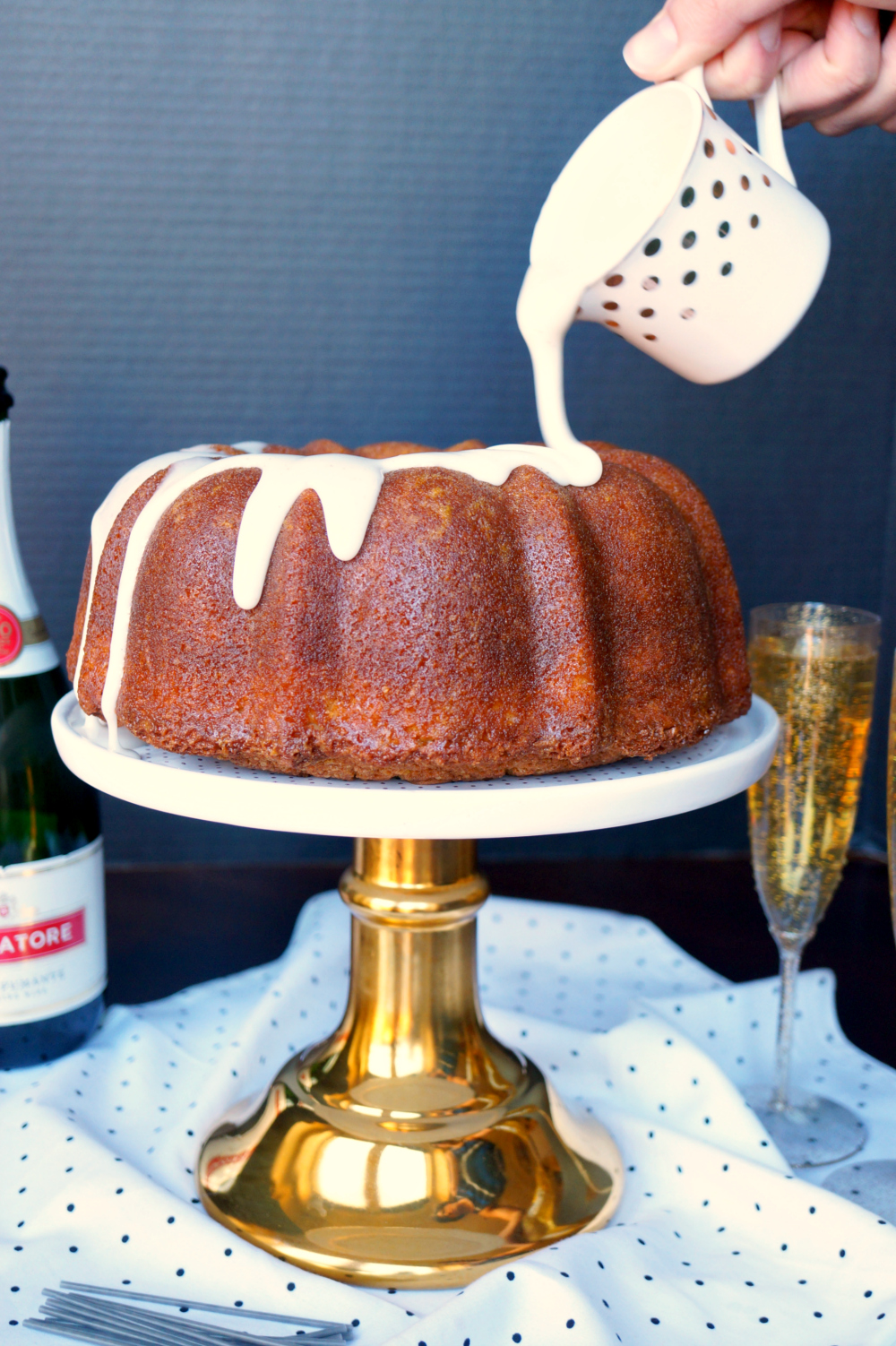 sparkling champagne bundt cake | The Baking Fairy