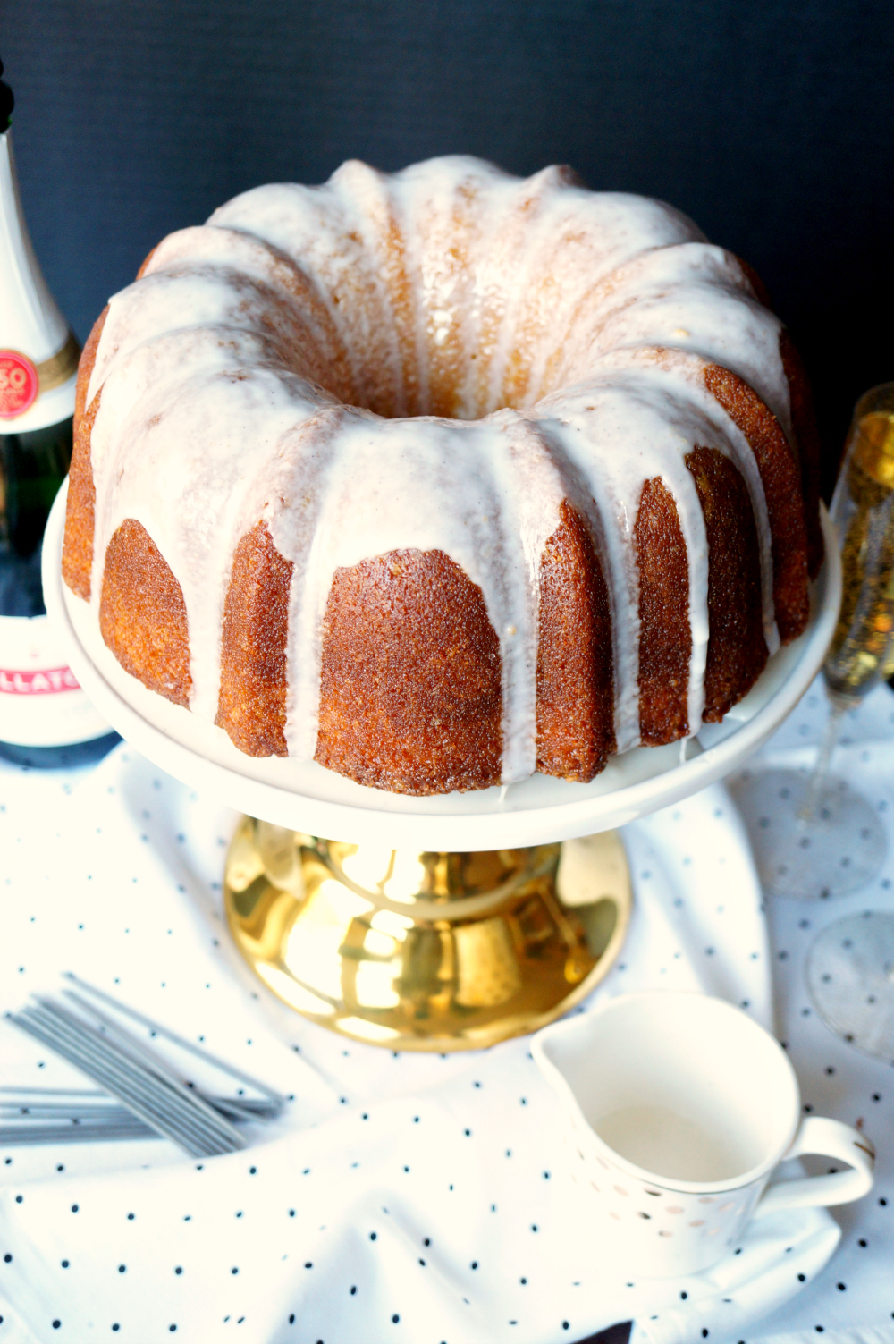 sparkling champagne bundt cake | The Baking Fairy