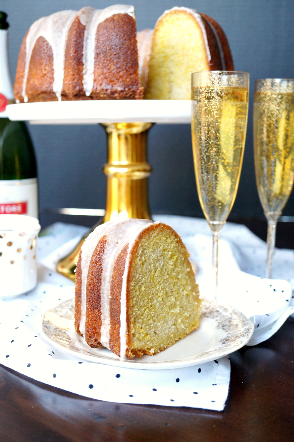 sparkling champagne bundt cake | The Baking Fairy