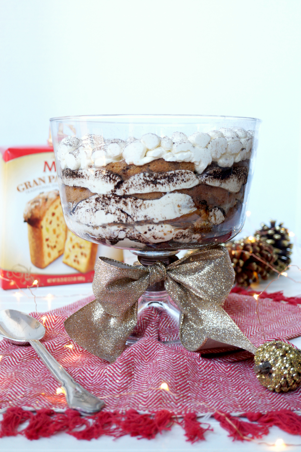 chocolate orange panettone tiramisu | The Baking Fairy