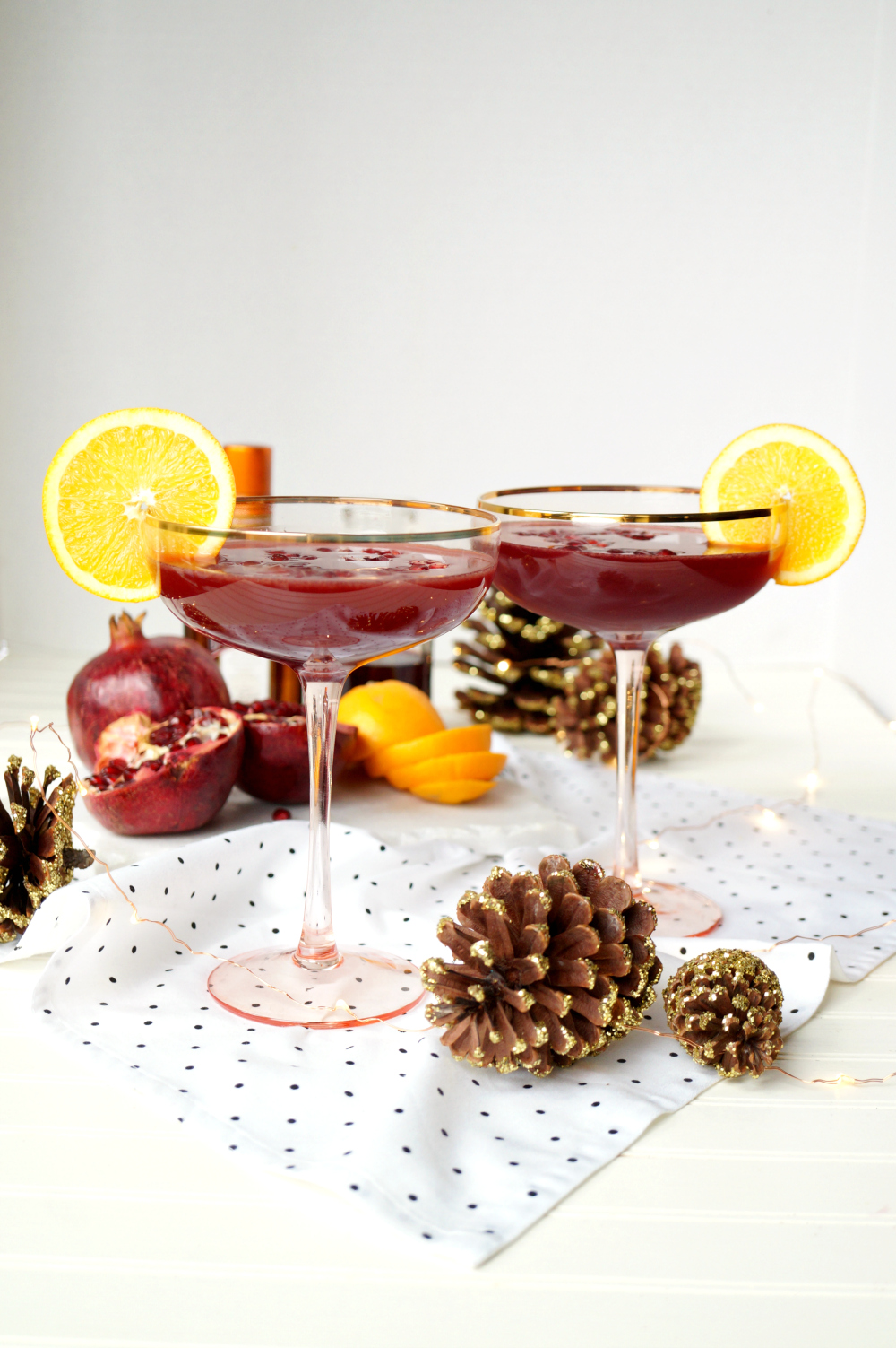 pomegranate orange margaritas | The Baking Fairy