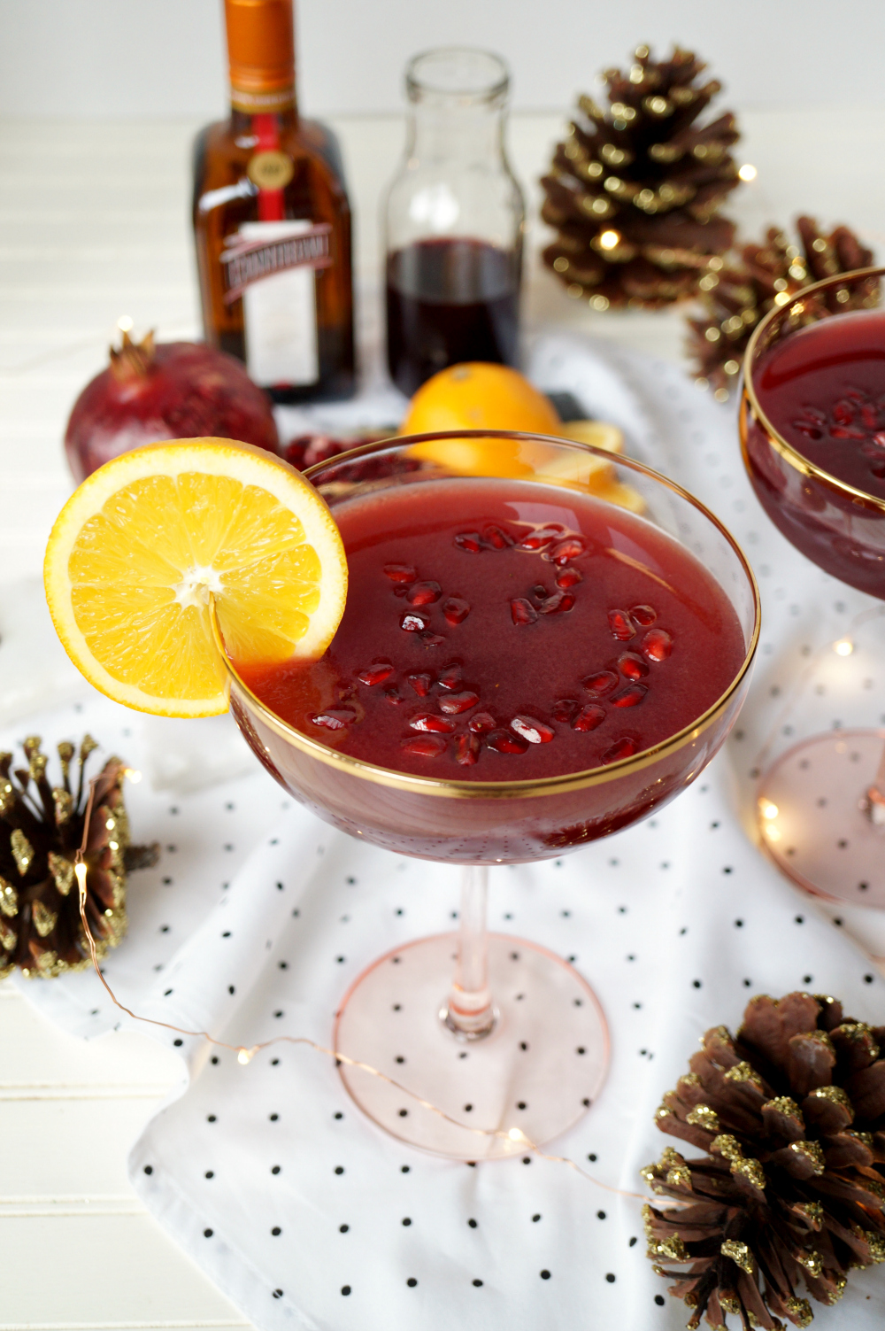 pomegranate orange margaritas | The Baking Fairy