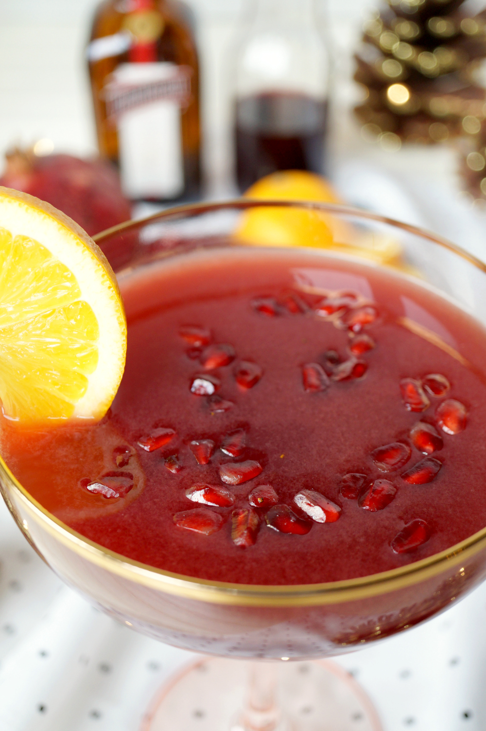 pomegranate orange margaritas | The Baking Fairy