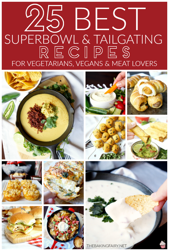 the 25 best superbowl & tailgating recipes | The Baking Fairy