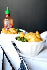 vegan bang bang cauliflower | The Baking Fairy