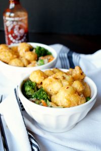 vegan bang bang cauliflower | The Baking Fairy