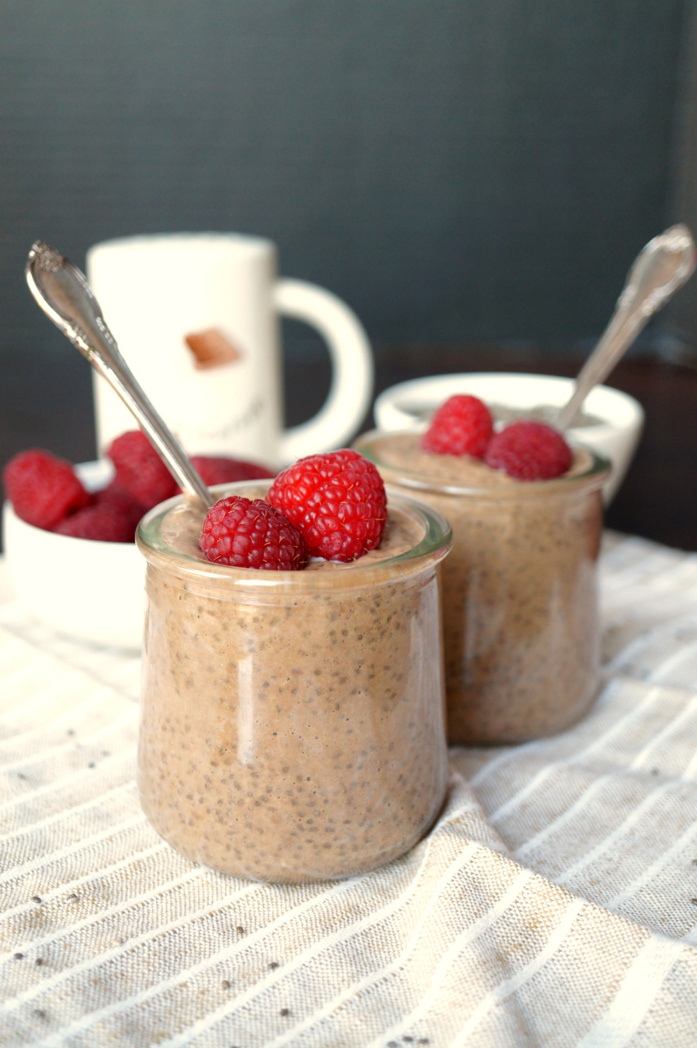 chocolate peanut butter chia pudding | The Baking Fairy