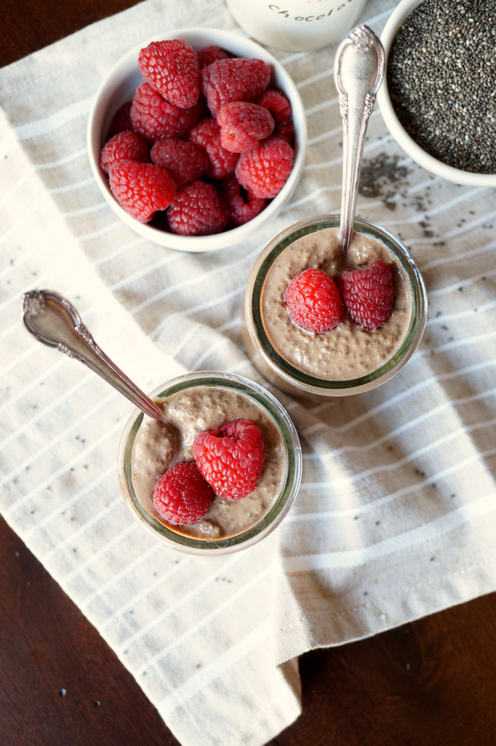 chocolate peanut butter chia pudding | The Baking Fairy