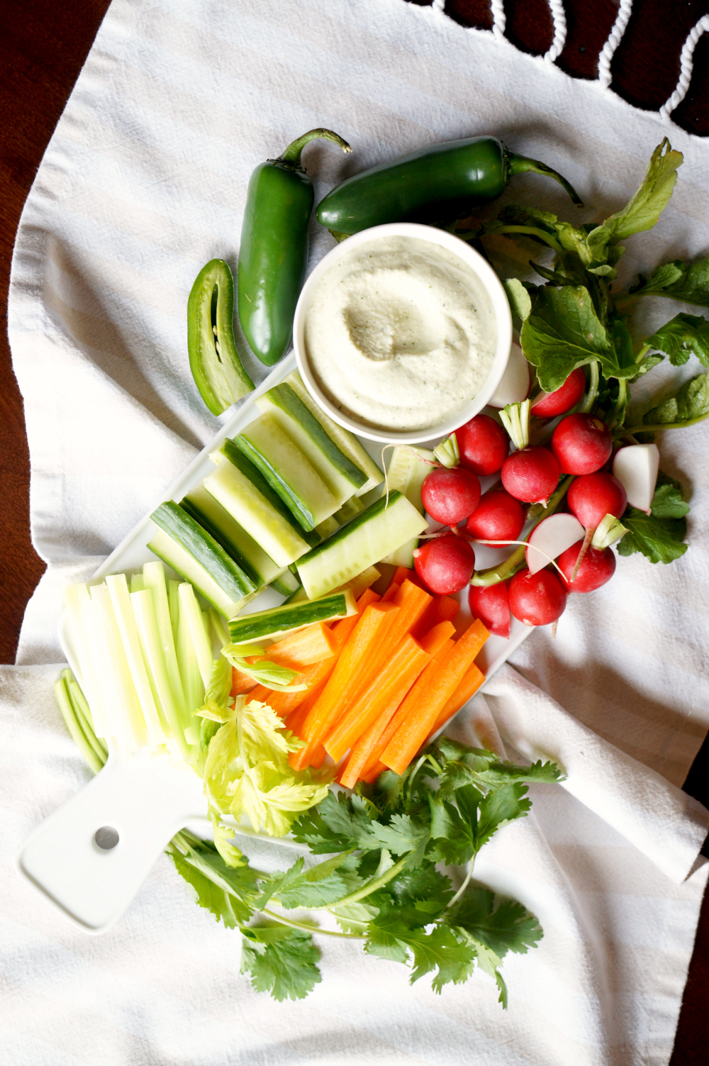 vegan cashew jalapeno ranch dip | The Baking Fairy