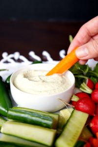 vegan cashew jalapeno ranch dip | The Baking Fairy