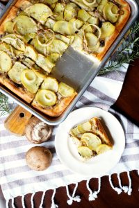 vegan potato mushroom pizza | The Baking Fairy