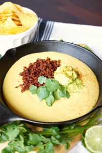 fully loaded vegan queso {nut-free} | The Baking Fairy