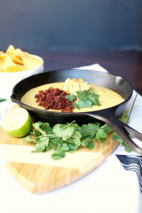 fully loaded vegan queso {nut-free} | The Baking Fairy