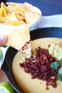 fully loaded vegan queso {nut-free} | The Baking Fairy