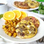 vegetarian bacon, sausage & egg patties | The Baking Fairy #VeggieNewYear #ad