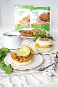 vegetarian bacon, sausage & egg patties | The Baking Fairy #VeggieNewYear #ad