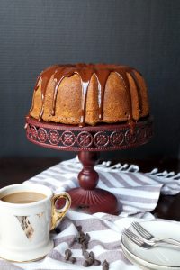 espresso bundt cake with dark chocolate ganache | The Baking Fairy