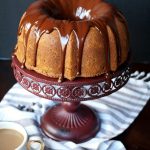 espresso bundt cake with dark chocolate ganache | The Baking Fairy