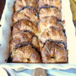 banana Nutella croissant french toast casserole | The Baking Fairy