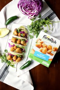 fried mushroom street tacos with FarmRich | The Baking Fairy