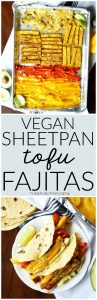 vegan sheetpan tofu fajitas | The Baking Fairy