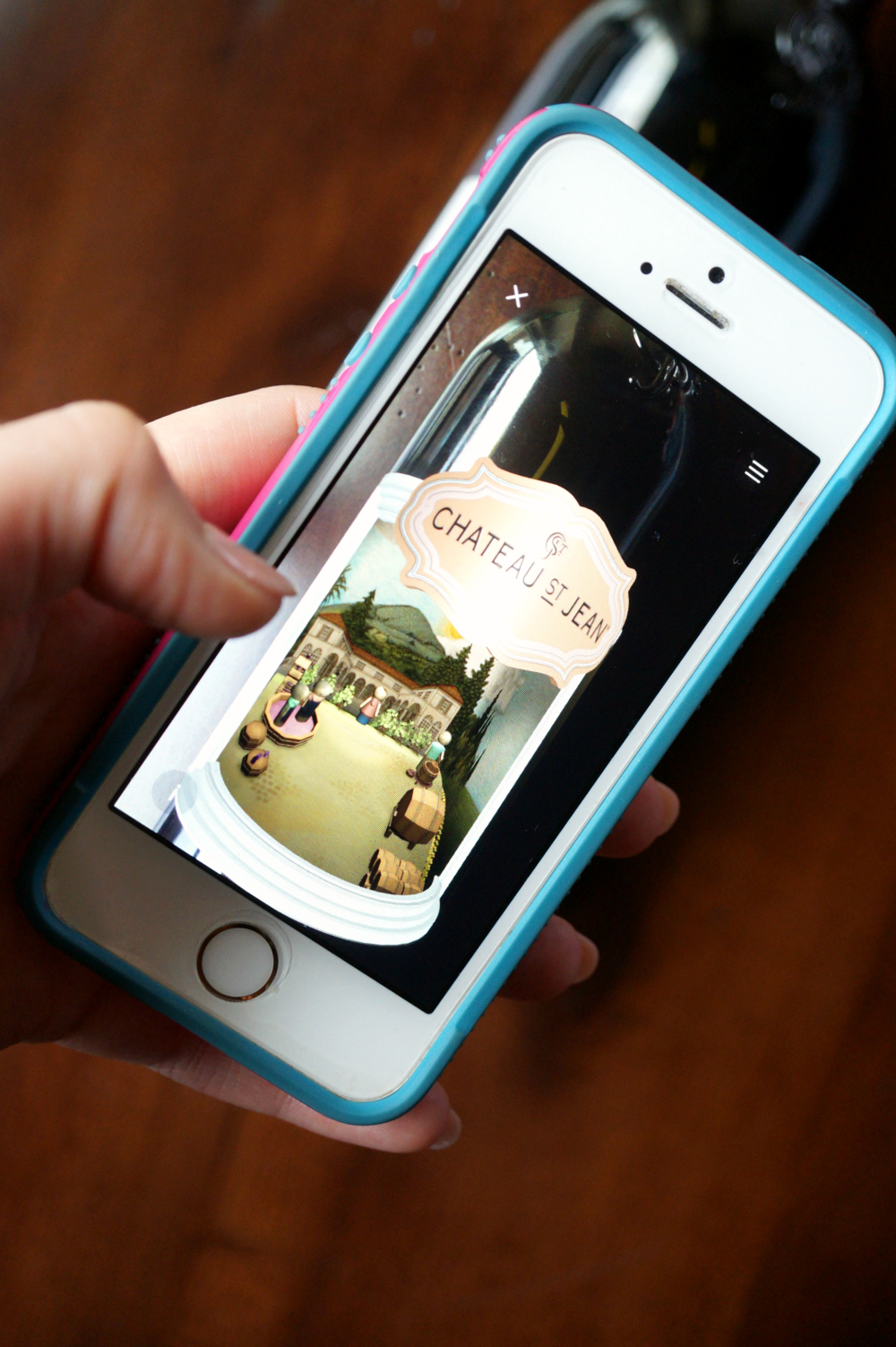 Living Wine Labels app with Chateau St Jean Wines